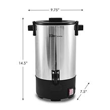Elite Cuisine 30-Cup Stainless Steel Coffee Brewer