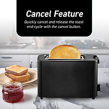 Elite Cuisine Cool Touch Single Slice Toaster with Cancel Feature