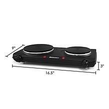 Elite Cuisine Electric Double Cast Burner Hot Plate