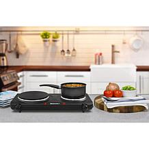 Elite Cuisine Electric Double Cast Burner Hot Plate