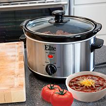 Elite Gourmet 2-Quart Oval Slow Cooker