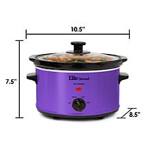 Elite Gourmet 2-Quart Oval Slow Cooker