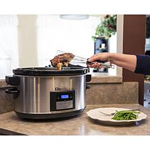 Elite Platinum 8.5 qt. Stainless Steel Slow Cooker with Locking Lid