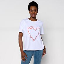 Elle Get the Look Crew-Neck Graphic Tee