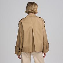 Elle Get the Look Cropped Trench Jacket