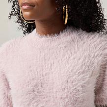 Elle Get the Look Fuzzy Shell Sweater