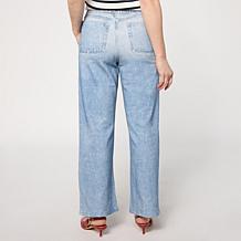 ELLE Get the Look Printed Denim Sweat Pants