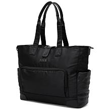 ELLE Voyage 25L Twill and Vegan Leather Weekender Duffel Bag