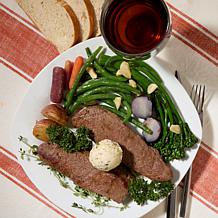 Emeril Lagasse 10-count 6 oz. Black Angus Sirloin Steak with Butter AS