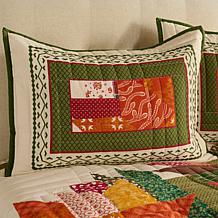 Emryn House 100% Cotton Fall Wreath Quilt Set