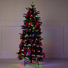 Emryn House 5' Pre-Decorated Illuminated Pop-Up Tree