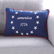 Emryn House America 1776 12" x 18" Cotton Lumbar Pillow