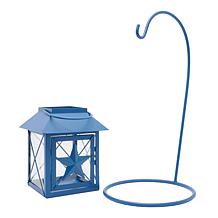 Emryn House Metal Lantern with LED Candle and Stand
