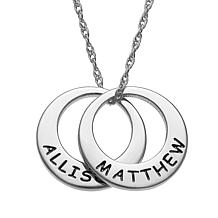 Engraved Name 2-Disc Necklace
