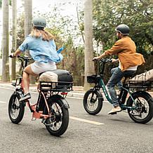 Engwe by Z-Edge Folding 750W Low-Step E-Bike w/Pedal Assist & Extras