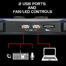 ENHANCE Cryogen 5 Gaming Laptop Cooling Pad Stand w/ 7 Height Settings