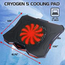 ENHANCE Cryogen 5 Gaming Laptop Cooling Pad Stand w/ 7 Height Settings