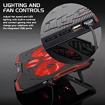 ENHANCE Cryogen Gaming Laptop Cooling Pad - Fits 17" Computer and PS4