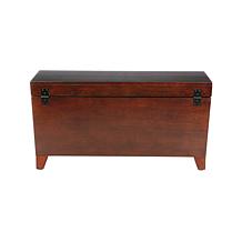 Espresso Pyramid Trunk Cocktail Table