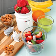 Euro Cuisine Cordless Chopper with Scale and Two Glass Bowls