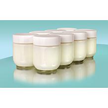 Euro Cuisine Set of 8 Extra Glass Yogurt Jars