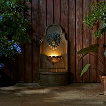 European Style 3-Tier Granite Lion Head Polyresin Outdoor Fountain