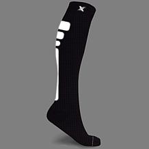 Extreme Fit Reflective Knee High Compression Socks Pair, Back Stripes