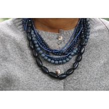 Faire Collection Waterfall Multi-Strand Beaded Necklace