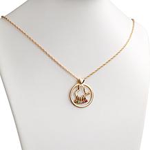 Family Circle and Heart Slider Pendant