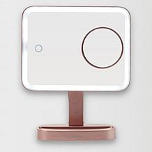 Fancii Aura Lighted Rose Gold Vanity Makeup Mirror