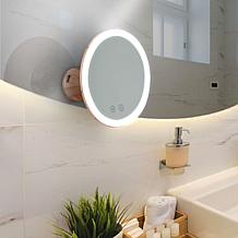 Fancii Lana Rechargeable 10X Rose Gold Round Mirror