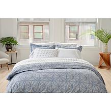 Farm to Home Organic Cotton Indigo Batik Design Duvet Set - Full