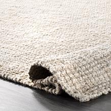 Farmhouse Off White Jute Area Rug
