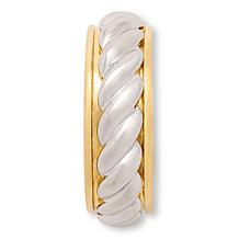 Fiorenza 18K Gold-Plated Sterling Silver Spinner Ring 