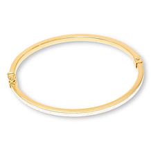 Fiorenza Gold-Plated Diamond-Cut Bangle Bracelet