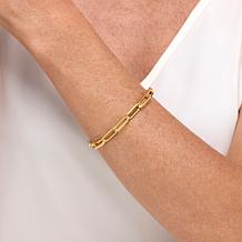 Fiorenza Jewelry Magnetic Clasp Paperclip Link Bracelet