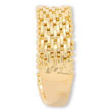 Fiorenza Riccio Detail Gold-Plated Ring