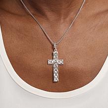 Fiorenza Ricco Textured Cross Pendant