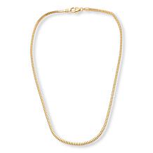 Fiorenza Sterling Silver Box Chain 18" Necklace