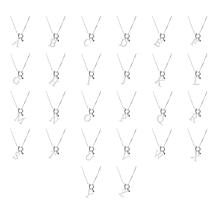 Fiorenza Sterling Silver Love Letter Initial Chain Necklace