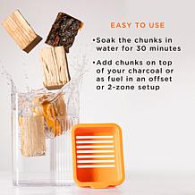 Fire & Flavor FFW206 Premium Smoking Wood Chunks, 4 Pounds, Oak