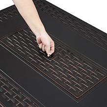 Fire Sense Albany Rectangular Aluminum LPG Fire Pit