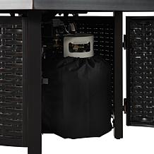 Fire Sense Dalton Square Aluminum LPG Fire Pit