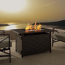 Fire Sense Preston Rectangular Aluminum LPG Fire Pit