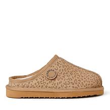 Fireside By Dearfoams Kids' Dempsey Genuine Shearling Clog Slippers