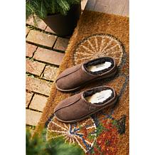 Fireside by Dearfoams Men's Grafton Shearling Clog Slipper