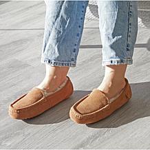 Fireside By Dearfoams Women's Mel Genuine Shearling Moccasin Slipper