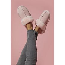 Fireside By Dearfoams Women's Sydney Genuine Shearling Scuff Slippers
