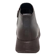 FitFlop F-Mode Leather/Suede Flatform Zip Ankle Boot