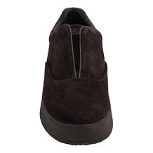 FitFlop F-Mode Leather/Suede Laceless Slip-On Sneaker
